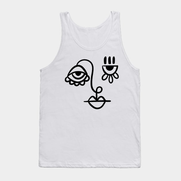 FACE 2 Tank Top by AS.PAINTINGS